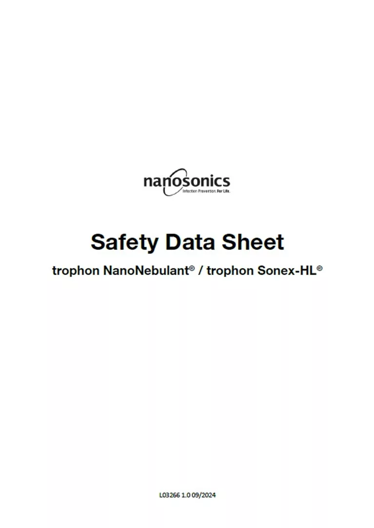 NanoNebulant. Sonex-HL Safety Data Sheet - Deutsch